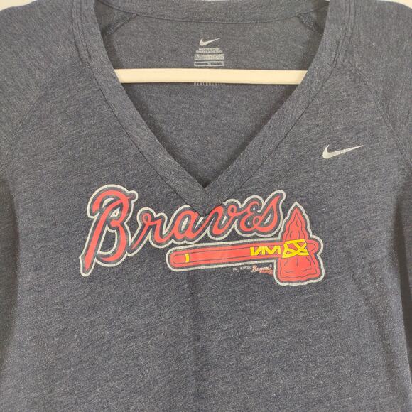 Nike Womens Braves Tee, Size Large - Picture 4 of 8